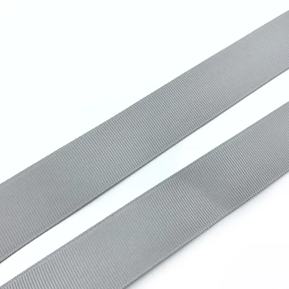 Репсовая лента (сантюр) 25мм, светло-серая, Arta-F