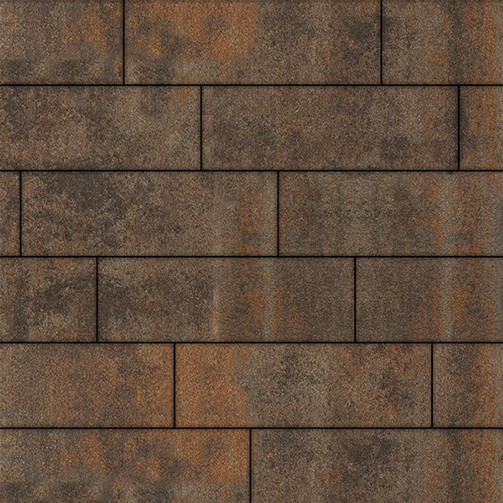 Тротуарная плитка ПРЯМОУГОЛЬНИК 750х250 мм - Листопад гранит Клен