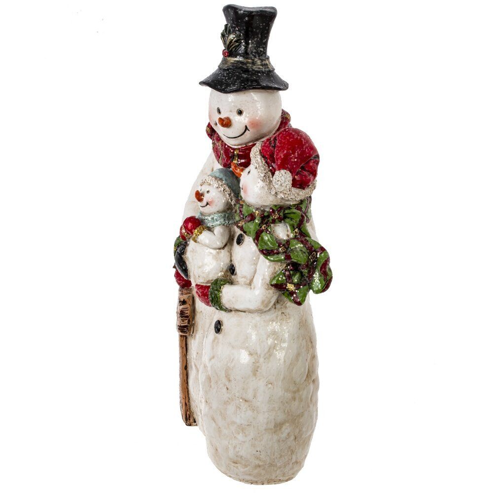 GAEM Фигурка декоративная "Снеговики", L18 W9 H31 см