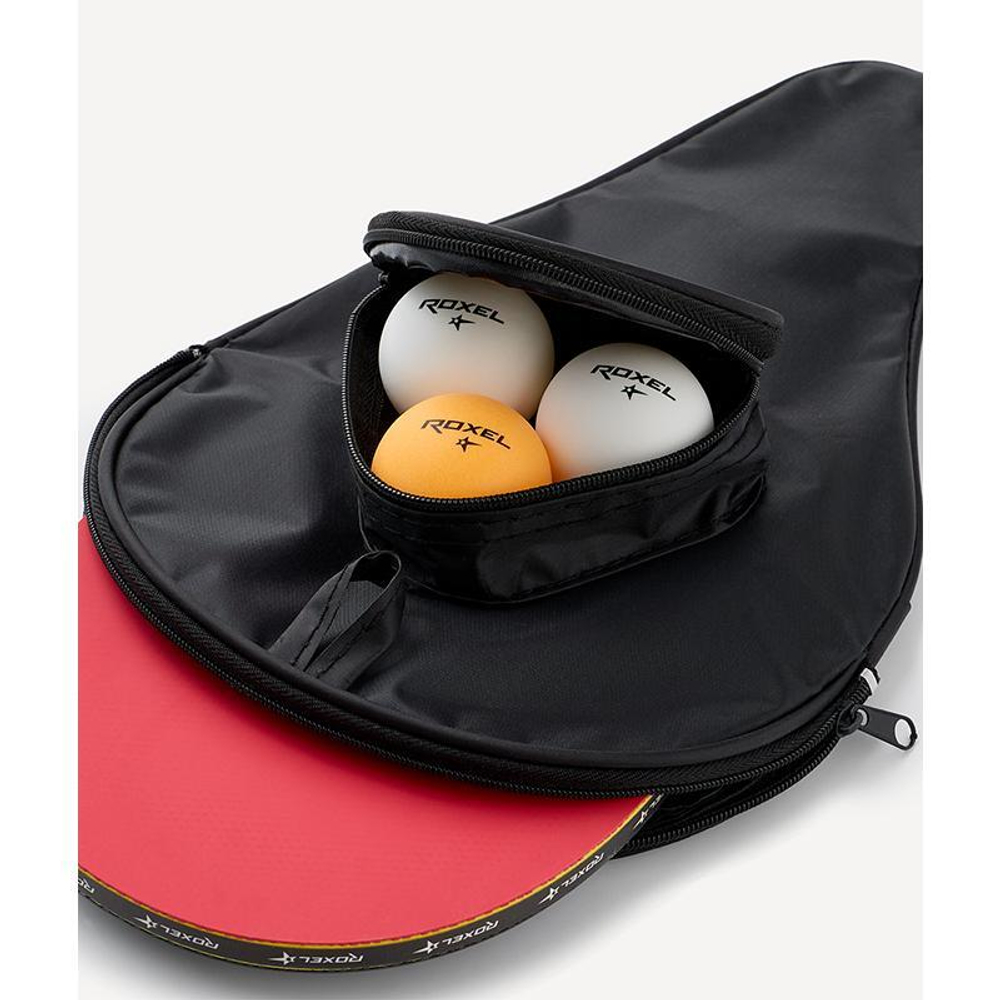 Набор н/т Roxel Hobby Progress (1 ракетка+3 мяча+чехол)