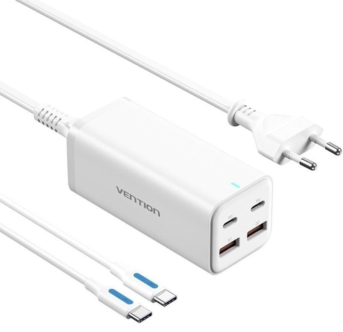 Зарядное устройство Vention FBSWG-EU 4-PORT USB USB Type-C, USB белый