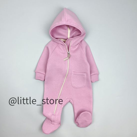 Комбинезон "Simple" из футера с начесом, Сахарная вата