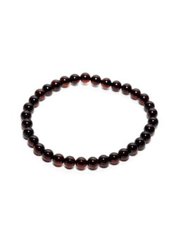 Браслет из цельного калининградского янтаря 5 мм