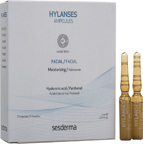 Sesderma HYLANSES Ampoules - Средство в ампулах увлажняющее, 5 шт. по 2 мл