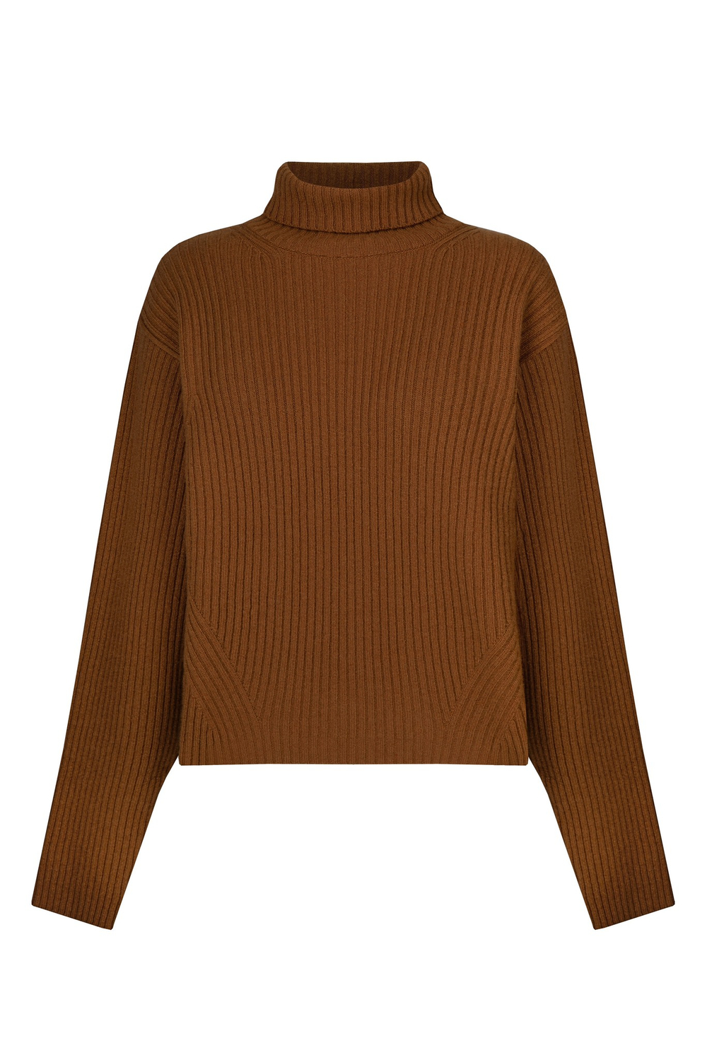 Коричневый шерстяной свитер