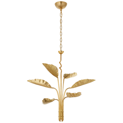 Люстра Visual Comfort Dumaine Medium Pierced Leaf Chandelier