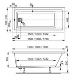 Акриловая ванна VAGNERPLAST CAVALLO 160x70