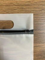 Пакет слайдер с черным бегунком и вырубной ручкой матовый 30*40 см 80 мкм ZIP-ZIP.ru