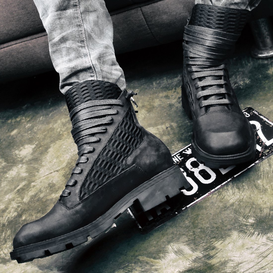 High shoes with laces «ZOROT»