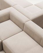 Угловой 4-х местный диван Blok 290 x 290 cm бежевый
