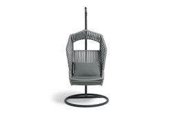 "Капри" подвесное кресло из искусственного ротанга, цвет серый