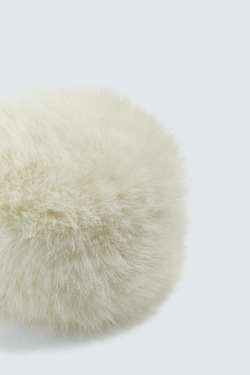 ZARA HARRY LAMBERT X DISNEY ШЛЯПА ИЗ ИСКУССТВЕННОГО МЕХА, ЭКРЮ