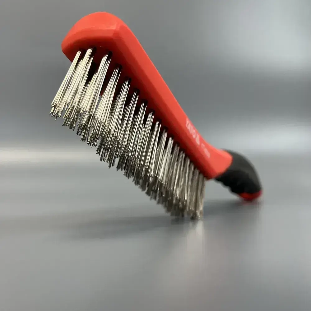 Корщетка ручная усиленная, 4 ряда, нержавейка, 260мм