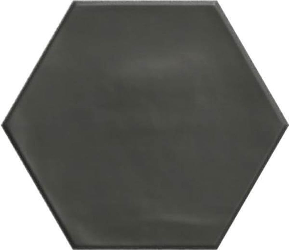 Ribesalbes Geometry Hex Black Matt 15x17.3