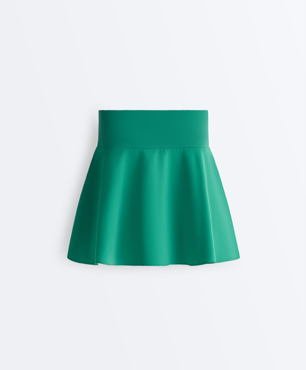 Oysho Компрессионная юбка Compressive, изумрудно-зеленый
