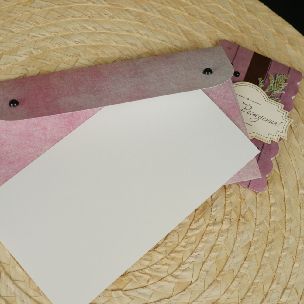 Конверт ручной работы "С Днём Рождения"