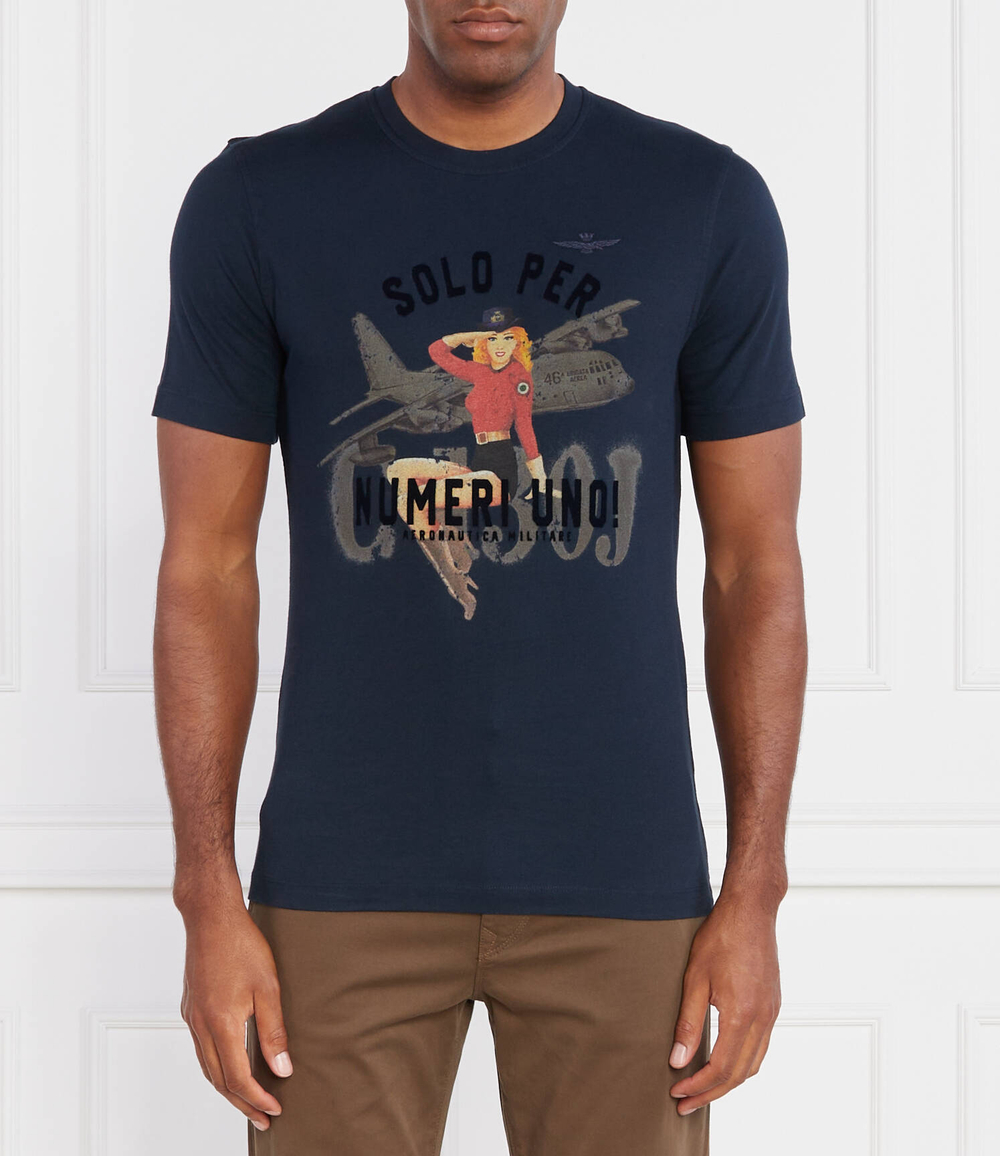 Футболка Aeronautica Militare - темно-синий(TS2131J584)