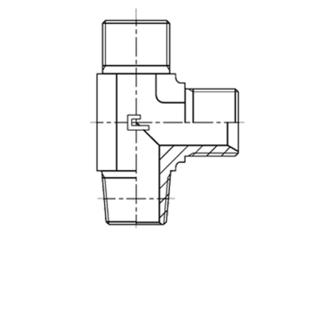 Штуцер FLC BSP 1/8" NPT 1/8"