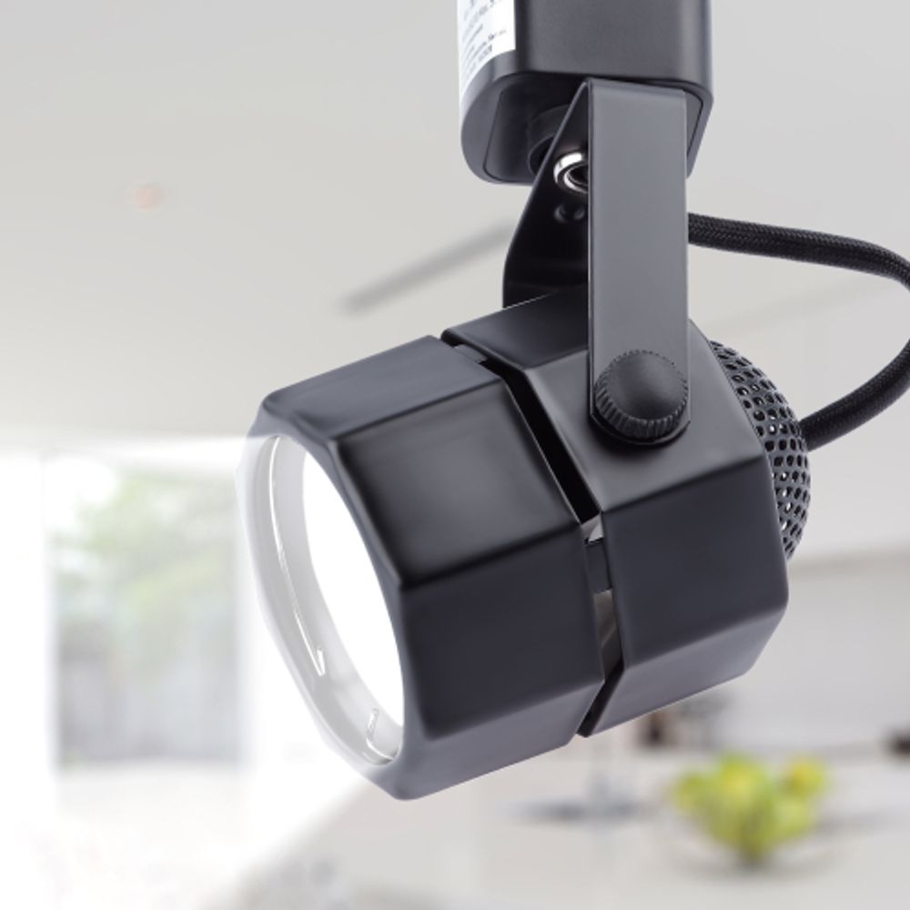 Трековый светильник однофазный ЭРА TR9-GU10 BK под лампу GU10 черный | Однофазные светильники под лампу