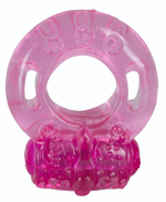 Эррекционное кольцо с вибрацией One Time Vibrating Ring (Цвет: розовый)