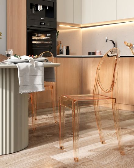 Стул Victoria Ghost  янтарный