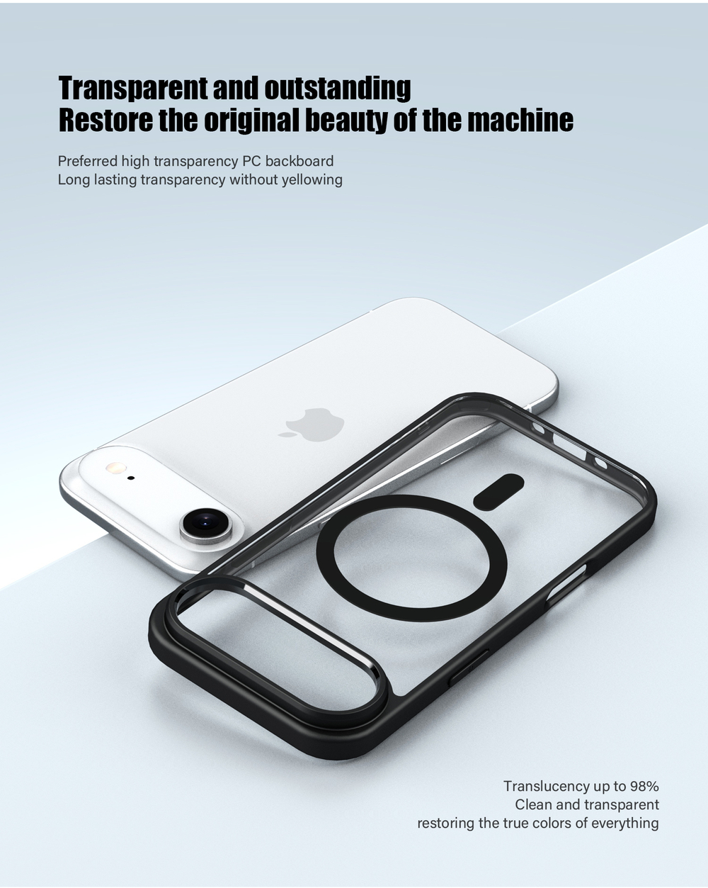 Прозрачный чехол Crystal Case для iPhone 17 Air