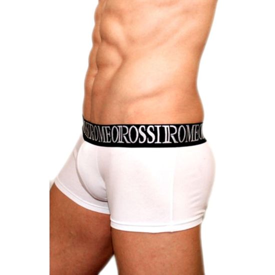 Мужские трусы боксеры белые Romeo Rossi Bik White Boxers RR5002-1
