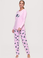 Женская пижама с забавными пандами (Размер: L) (Цвет: розовый)