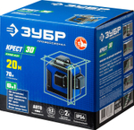 ЗУБР КРЕСТ 3D, лазерный нивелир, Профессионал (34909)