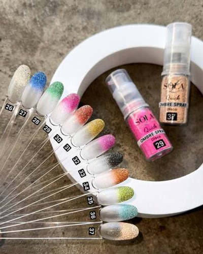 Sola Quick Ombre Dry Spray 34 Disco - Сухой Спрей-омбре для градиента, 10мл