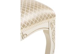 Деревянный стул Клето патина золото / слоновая кость