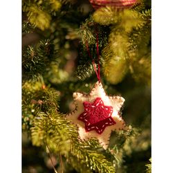 Набор елочных украшений из фетра Christmas stars из коллекции New Year Essential, 3 шт.