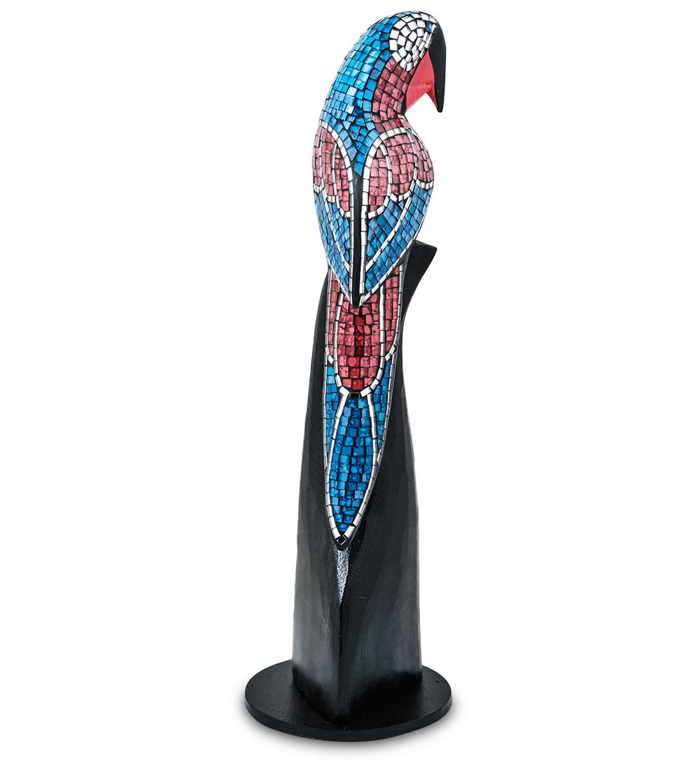 Decor and Gift 23-028-01 Н-р статуэток из трех «Попугай» дерево+стекл.мозаика (50,40,30 см)