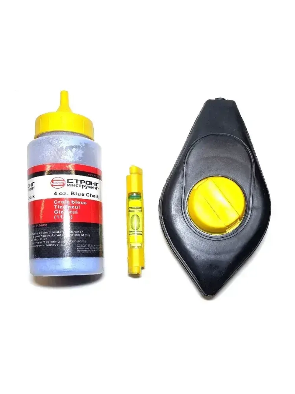 Шнур отбивочный разметочный с краской, 15 м