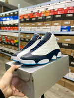 Купить баскетбольные кроссовки Nike AirJordan 13 Retro Obsidian Powder Blue White в баскетбольном магазине futbasket.ru