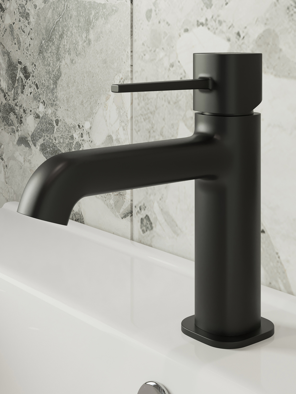 Смеситель для раковины STWORKI Эстерсунд S31010BK черный