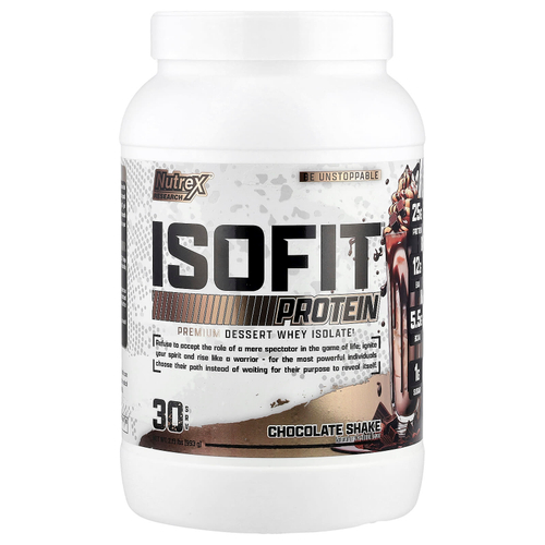 Nutrex Research, IsoFit® Protein, шоколадный коктейль, 993 г (2,19 фунта)