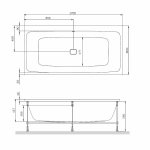 Ванна акриловая AM.PM Func W84A-170-080W-A 170x80