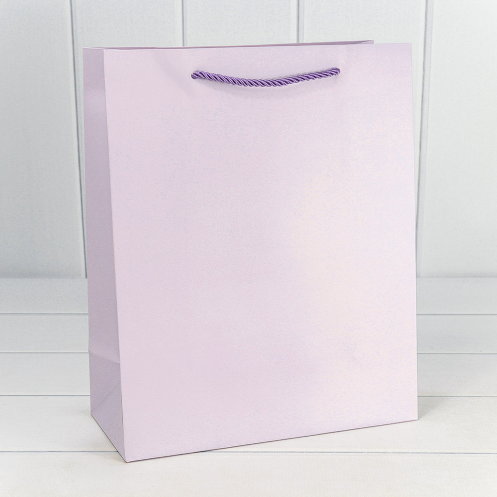 Пакет подарочный 26х32х12см "Фактура" (Сиреневый)