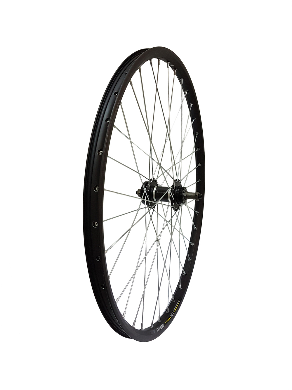 Колесо заднее, 27,5'', втулка WZ-A208R, 32 отв., 135 мм, 10 мм (эксц), под диск (6 болтов), под трещ