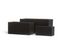 Кашпо TREEZ Effectory - Black Stone - Низкий прямоугольник - Антрацит