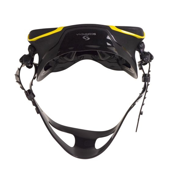 Маска Scorpena Miami черно-желтая