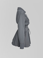 Костюм DZHADAGAEVS 0802 из укороченной рубашки и юбки-баллон