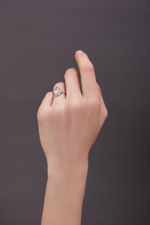 Кольцо Crystal Drop с празиолитом