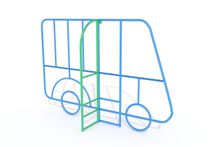 Игровое уличное  оборудование Лаз Автобус ИО 644