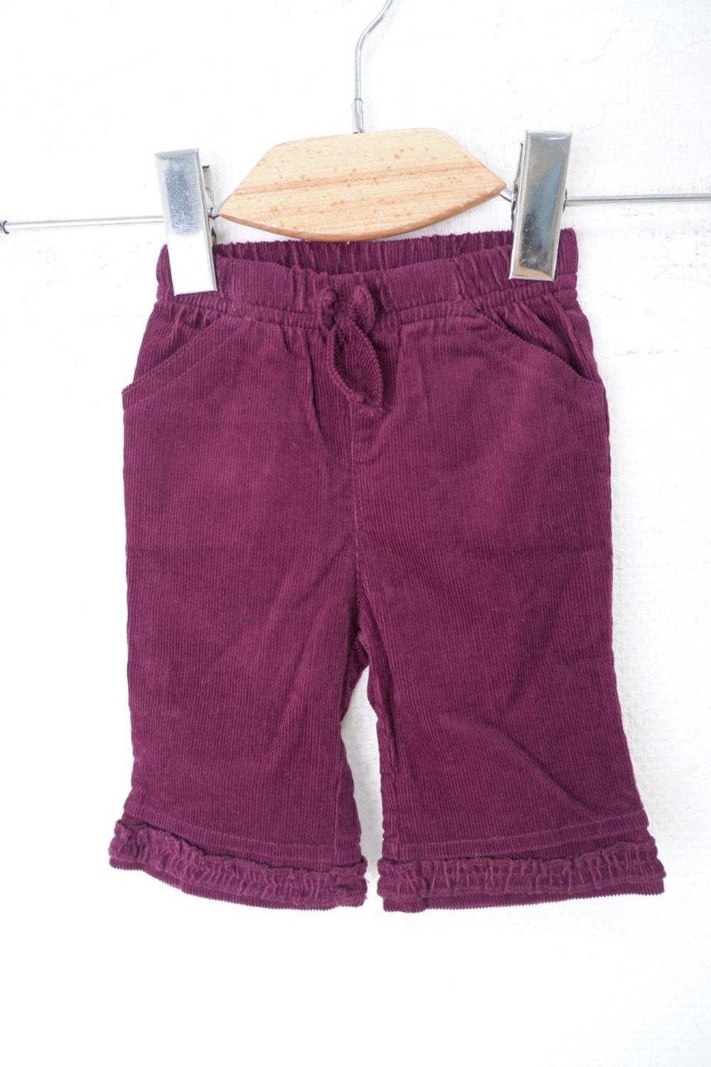 Брюки бордовые красивые на 3 месяца, новые