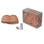 Вагина из киберкожи с присосками и вибрацией (Цвет: телесный)