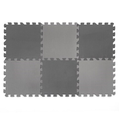 Funkids Симпл-12  Игровой коврик-пазл 12 без изображений толщина 15 мм (6 частей) - серия NT Черный