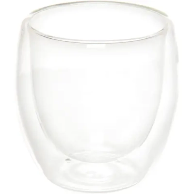 Стакан стеклянный с двойными стенками 250мл «Хай-Тек» классика