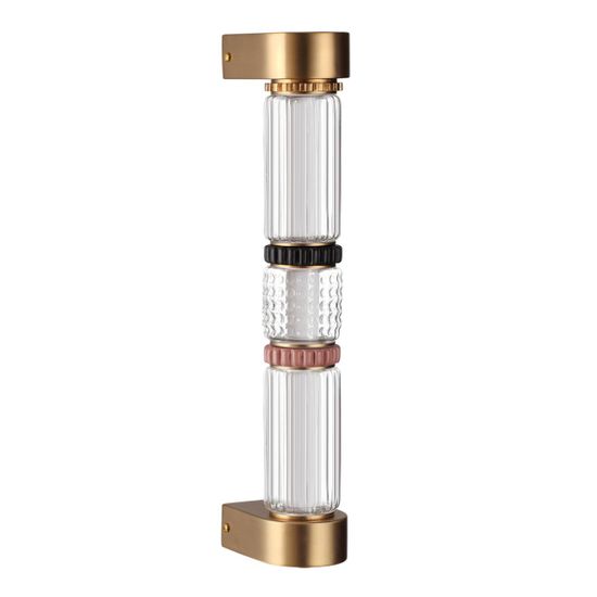 5455/12WL L-VISION ODL_EX26 043 сатин.латунь/терракот/черный Настенный светильник LED 12W 4000K COLLIER